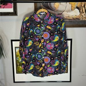 Colorful Paisley Rave Shirt